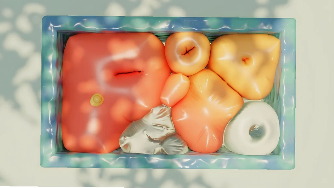 카무트효소의 다양한 효능을 나타내는 이미지 (소화 촉진, 장 건강 개선, 항산화 효과, 면역력 강화, 에너지 증진)